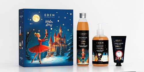 Подарочный набор №3 EDEN WINTER STORY GOLDEN (крем для рук с ароматом чёрного перца, ветивера и нероли, жидкое мыло для рук с ароматом чёрного перца, ветивера и нероли, гель для душа с ароматом чёрного перца, ветивера и нероли) Подарочный набор №3 EDEN WINTER STORY GOLDEN (крем для рук с ароматом чёрного перца, ветивера и нероли, жидкое мыло для рук с ароматом чёрного перца, ветивера и нероли, гель для душа с ароматом чёрного перца, ветивера и нероли)